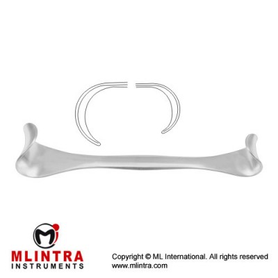 Goelet Retractor Stainless Steel, 19 cm - 7 1/2" Blade Size 40 x 40 mm - 30 x 30 mm